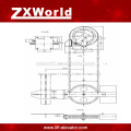 Elevador (con sala de máquinas) control de velocidad del generador controlador del regulador / limitador de velocidad-una forma -ZXA001